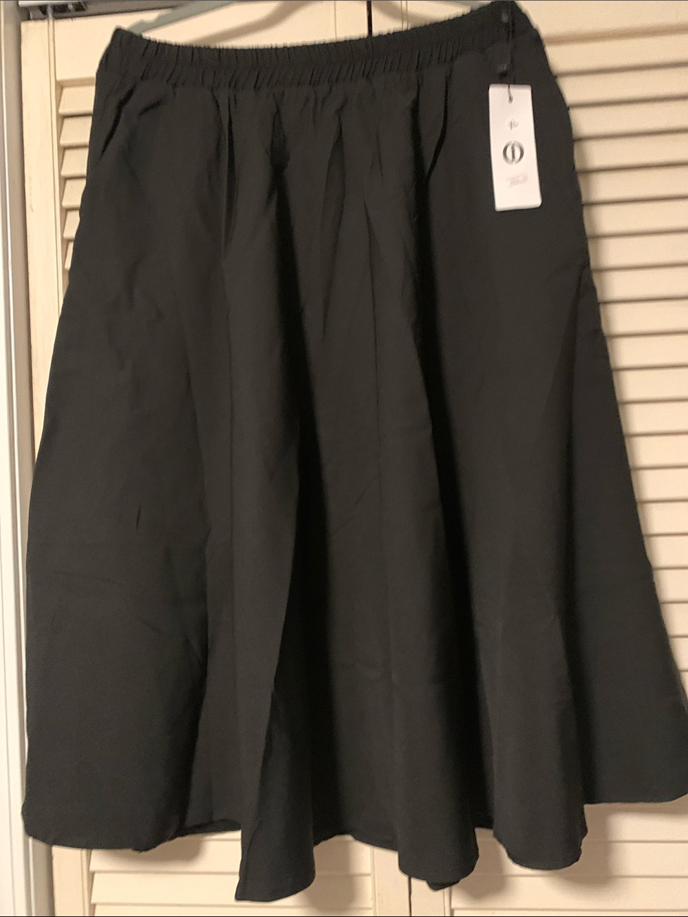 NWT Classic Black A-Line Women's Skirt